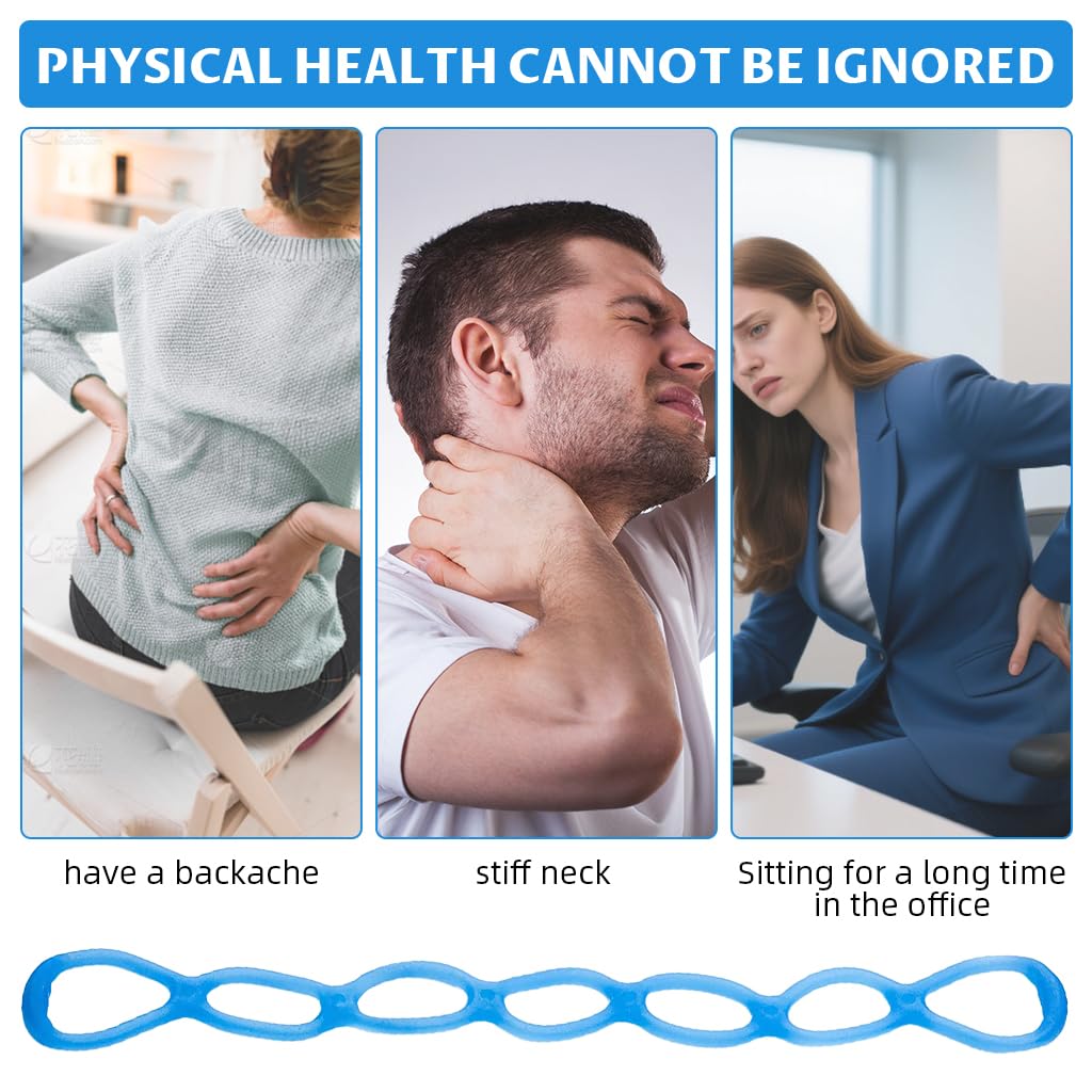 Proberos 7 Loop Resistance Bands for Stretching and Yoga featuring TPE Material | Home Workout Fitness Equipment