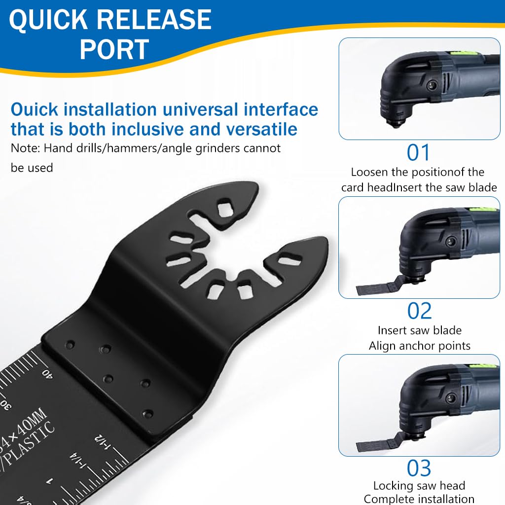Serplex Cutting Blades Tool for Power Drill with Quick Release and Carbon Steel | 2Pcs