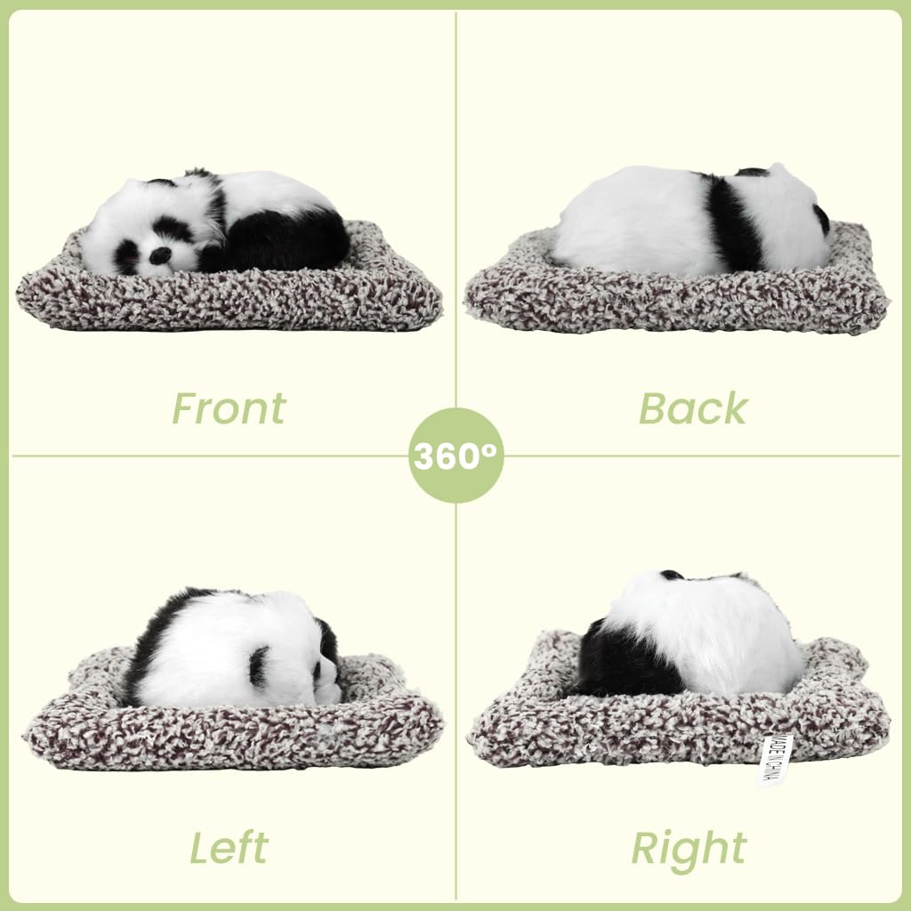 Zibuyu Panda Car Ornament for Dashboard and Desk featuring Cute Figurine | Gift Decor