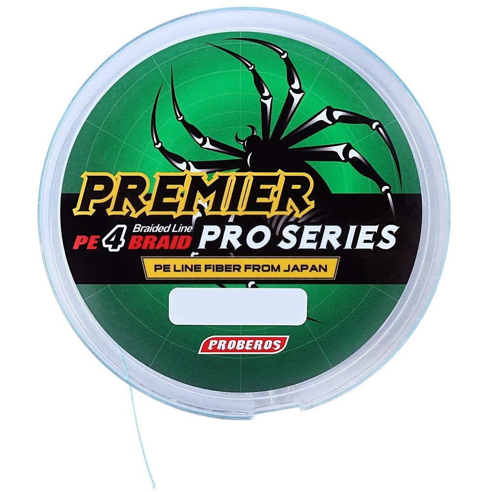 Zorbes PROBEROS braided fishing line for angling with 4 strands PE fiber 0.45mm 70lb 100m | low stretch strong knot design