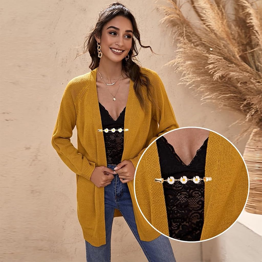 SANNIDHI® Cinch Sweater Shawl Dress Clips Back Clothing Cinch Shawl Clips for Women-Multicolor