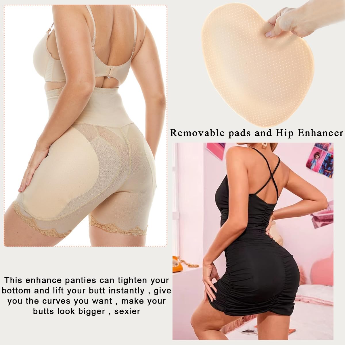 PALAY Hip Pads for Women featuring 78cm Waist and 86cm Hip Fit | Hourglass Shapewear