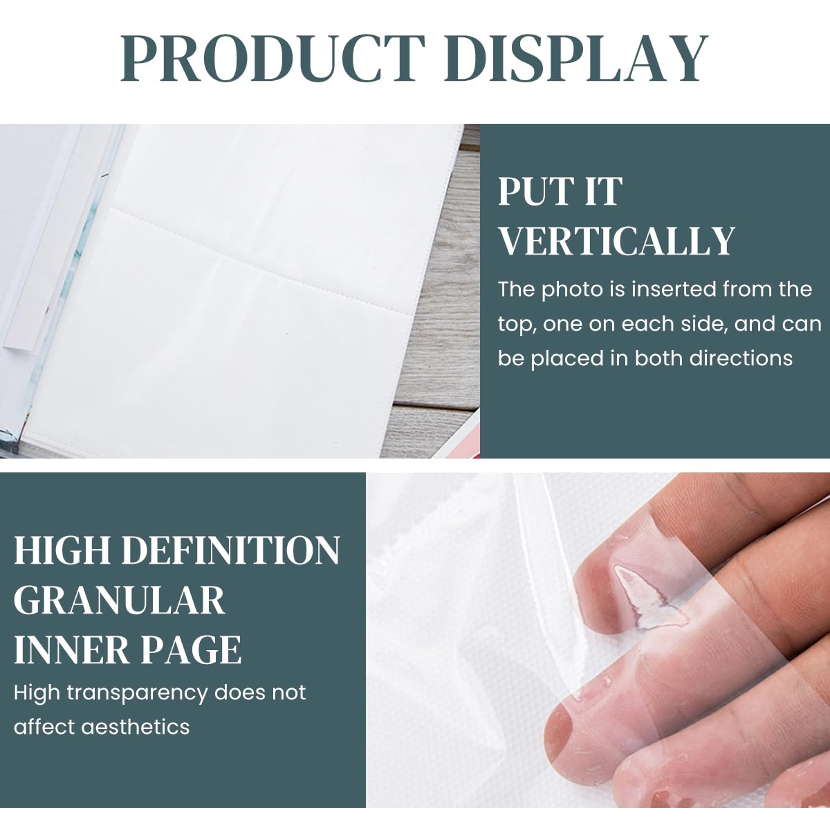 HASTHIP Photo Album for 6 inch Photos with 500 Pockets and Vintage Embossed Hard Cover | 33.5x30x5.7cm