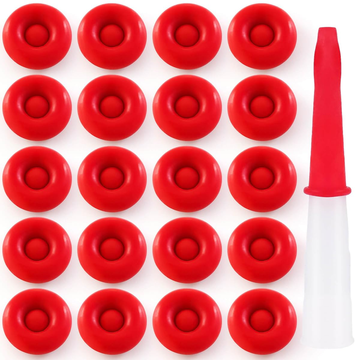 Serplex® 20Pcs Caulk Applicator Nozzle Caps Silicone Sealing Caps Caulk Gun Nozzle Caps Elastic Silicone Nozzle Caps for Glue Applicators, Caulk Applicator