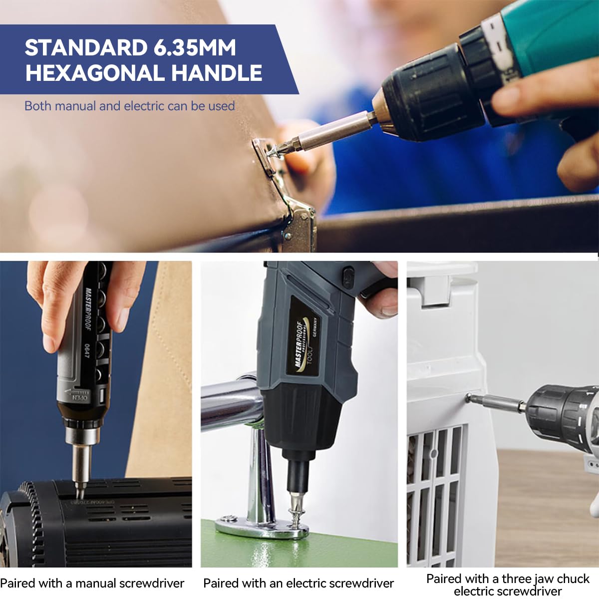 Serplex Screwdriver Bit Set for Drills and Impact Drivers featuring 100 pcs Cr V Steel | with Storage Case