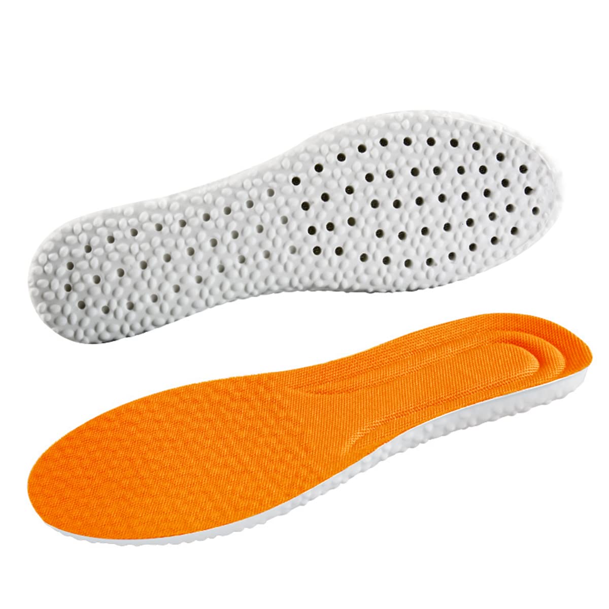 MAYCREATE Shoe Insoles for Sneakers with Ergonomic Perforated Design and 250mm Cuttable Fit | Breathable Latex Foam Cushioning for Men and Women