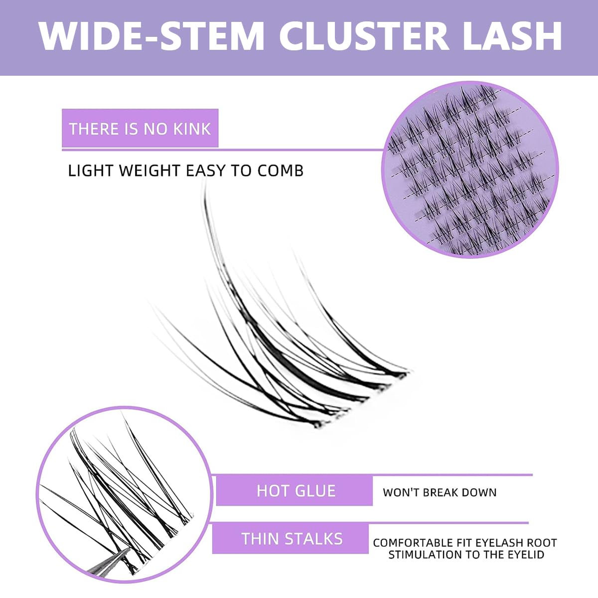 MAYCREATE® 120pcs Lash Clusters DIY Eyelash Extensions for Women, Cluster Lashes Wispy False Eyelashes 9-11MM Mixed, Natural Long Individual Flare Lashes Cluster False Eyelashes