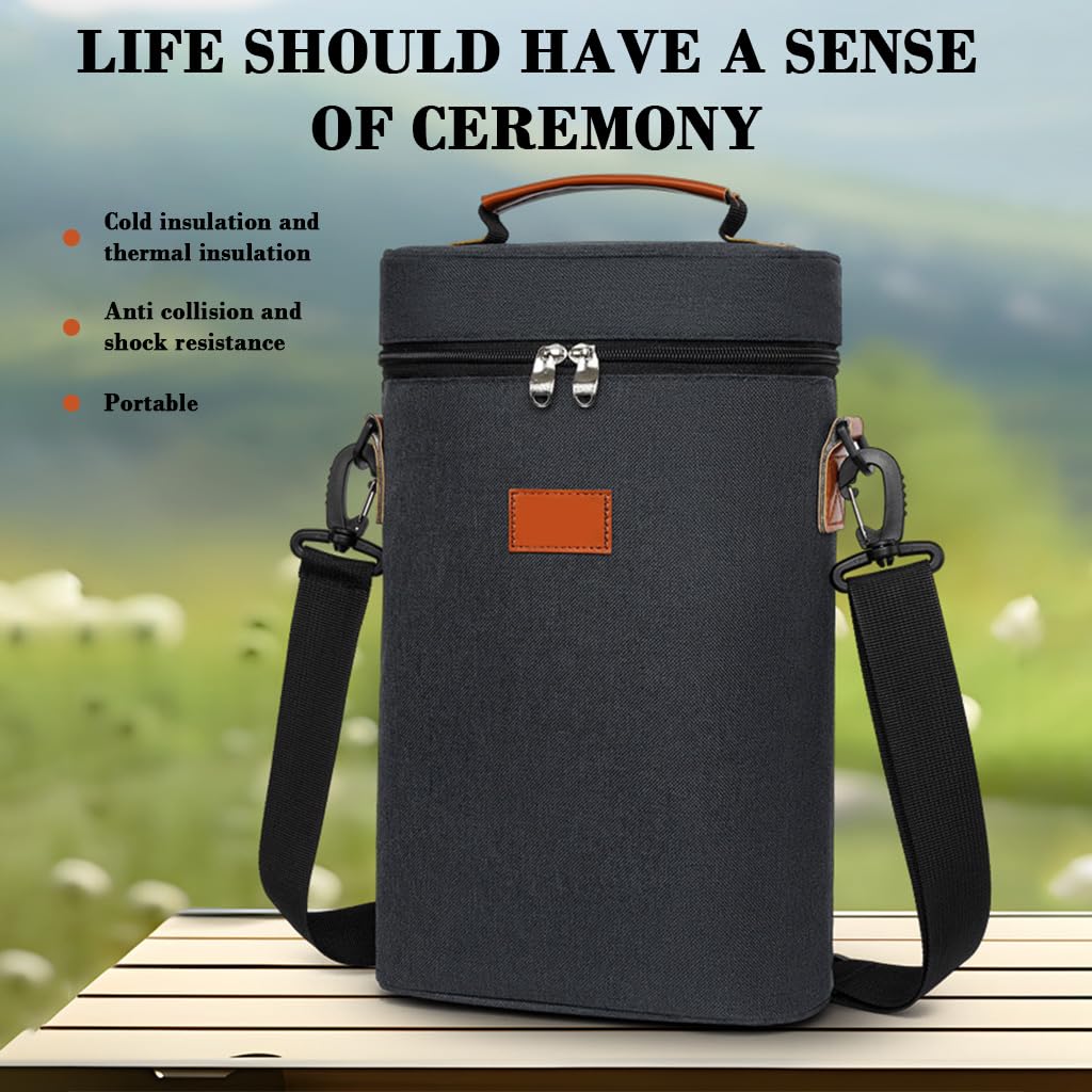 Supvox Thermal Cooler Bag for Wine with 7L Capacity and Zippered Closure | Dual Carry Options