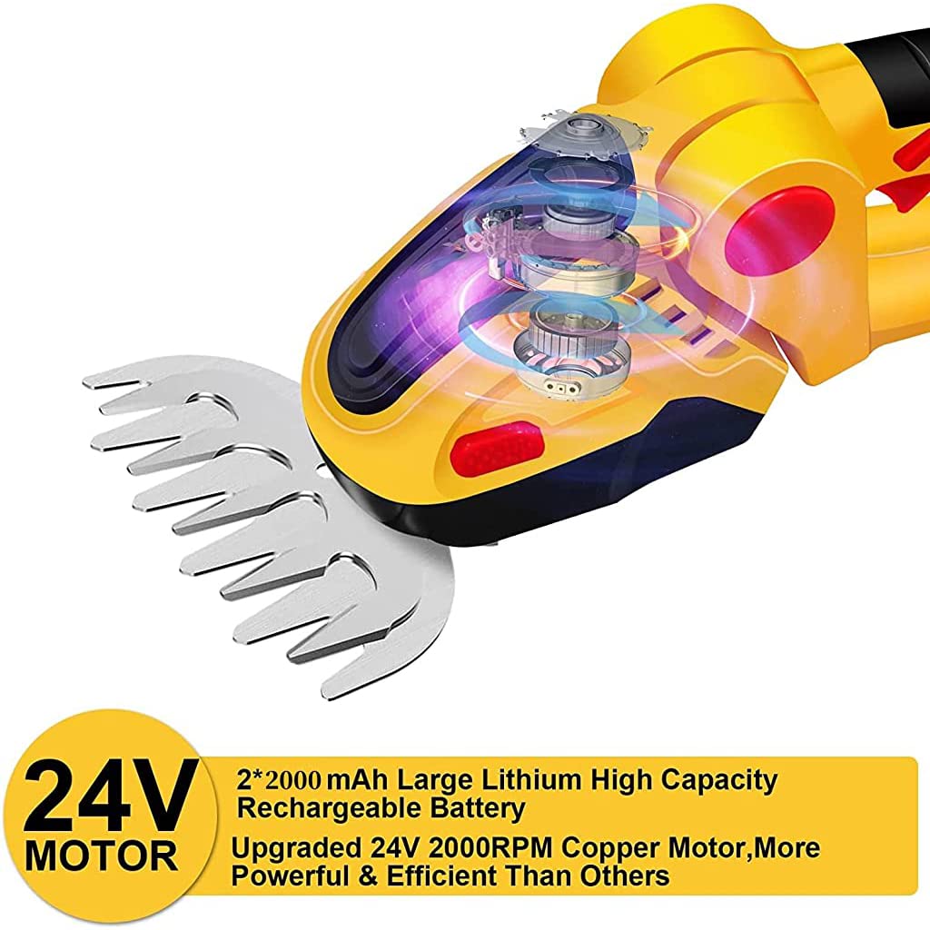 HASTHIP Brush Cutter Machine for Garden Trimming with 4000mAh Battery and SK5 Blades | Lightweight Cordless Hedge Shear