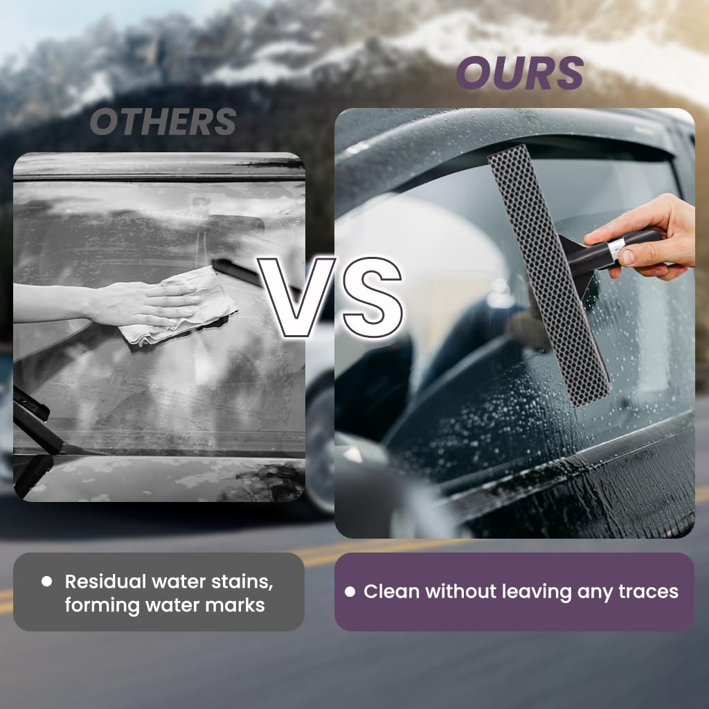 STHIRA Car Windshield Wash Cleaner for Vehicle and Home Use with Long Reach Handle | Streak Free Glass Wiper