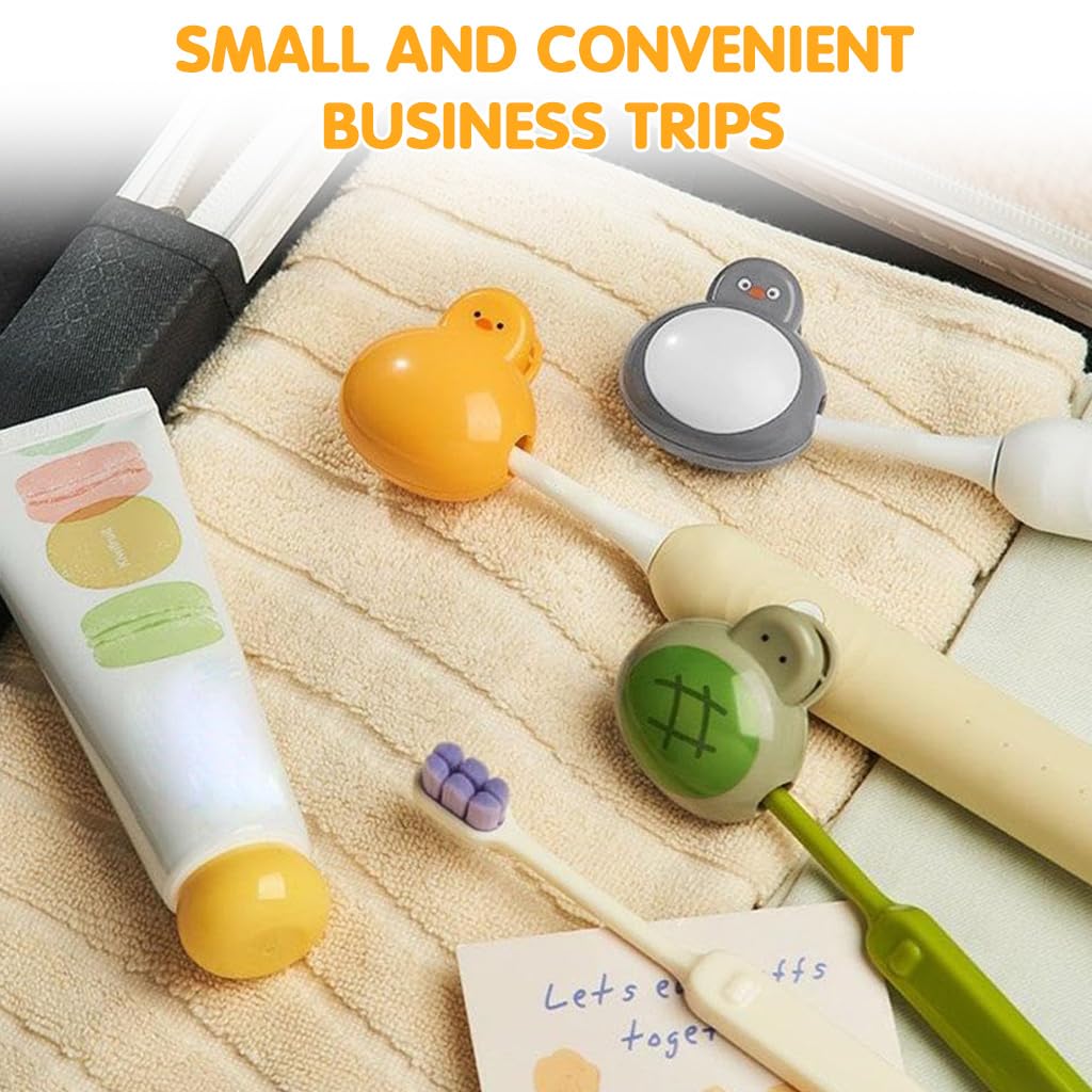 HASTHIP Toothbrush Cover Case for Travel with Dustproof Clip Design 3pcs | Kids & Adults