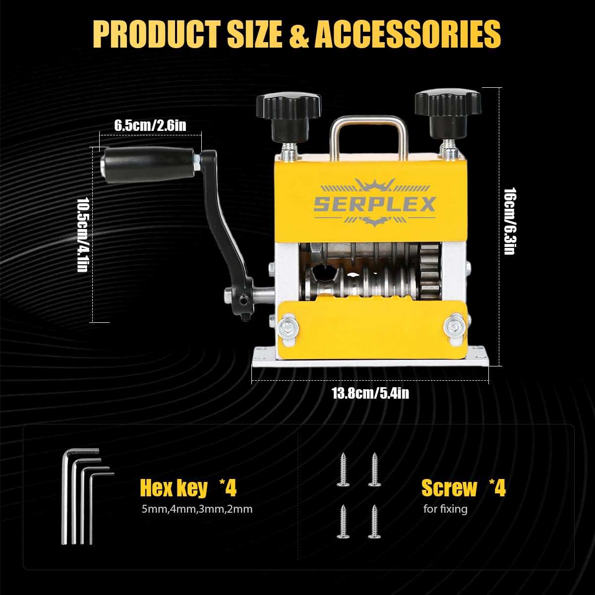 Serplex Locking Pliers Set for Automotive Repairs with Adjustable Force Grip & Chrome Vanadium Steel