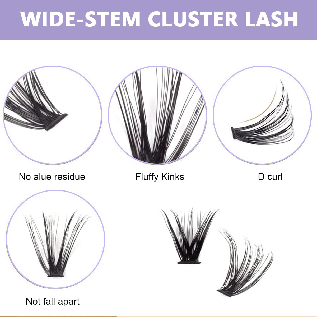 MAYCREATE False Eyelash Extensions Kit featuring 160 pcs Mixed 11–13 mm Lash Clusters for Women | Natural Curl DIY Home Use