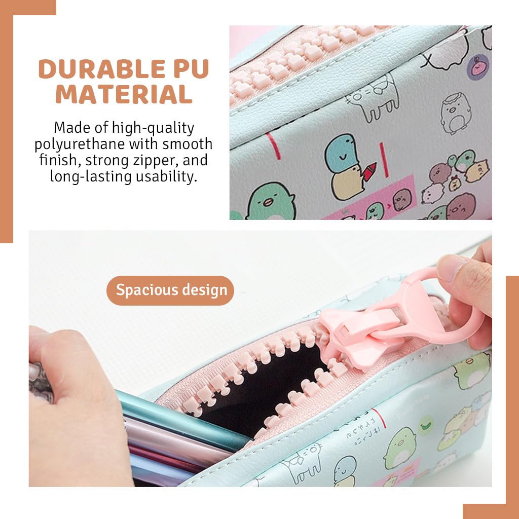 ZIBUYU Pencil Case for Stationery with Large Zipper Opening | Organized School Storage
