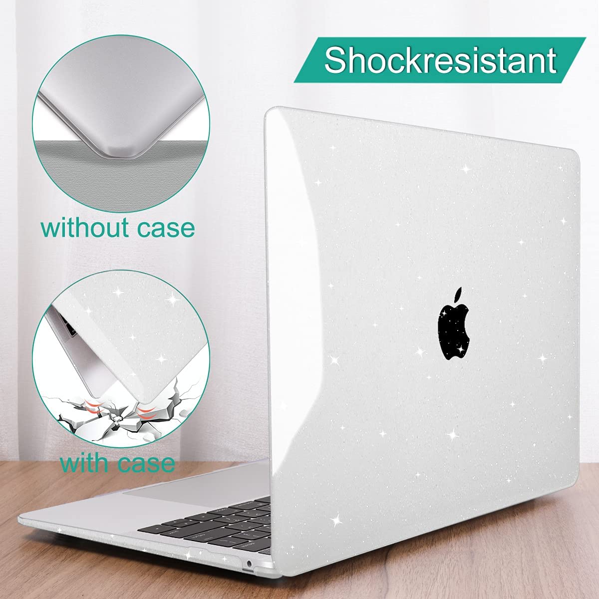ZORBES MacBook Air Case for 13.3 Inch M1 A2337 A2179 A1932 with Snap-On Design and Clear Crystal Protection
