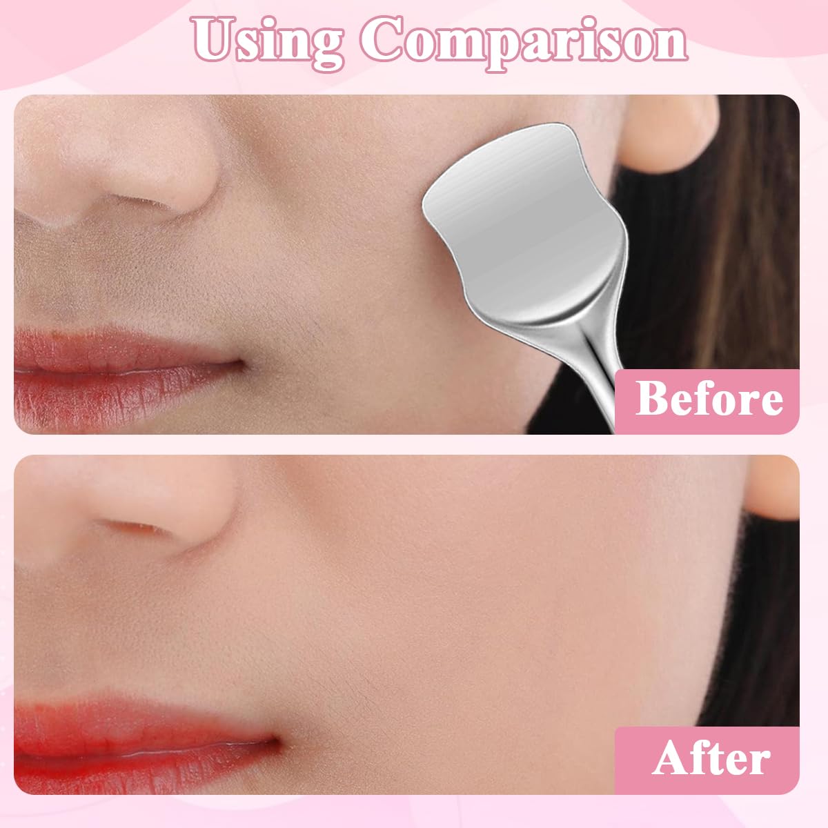MAYCREATE Pore Prep Tool for Facial Blackhead Removal with Dual Head Stainless Steel | Travel Friendly