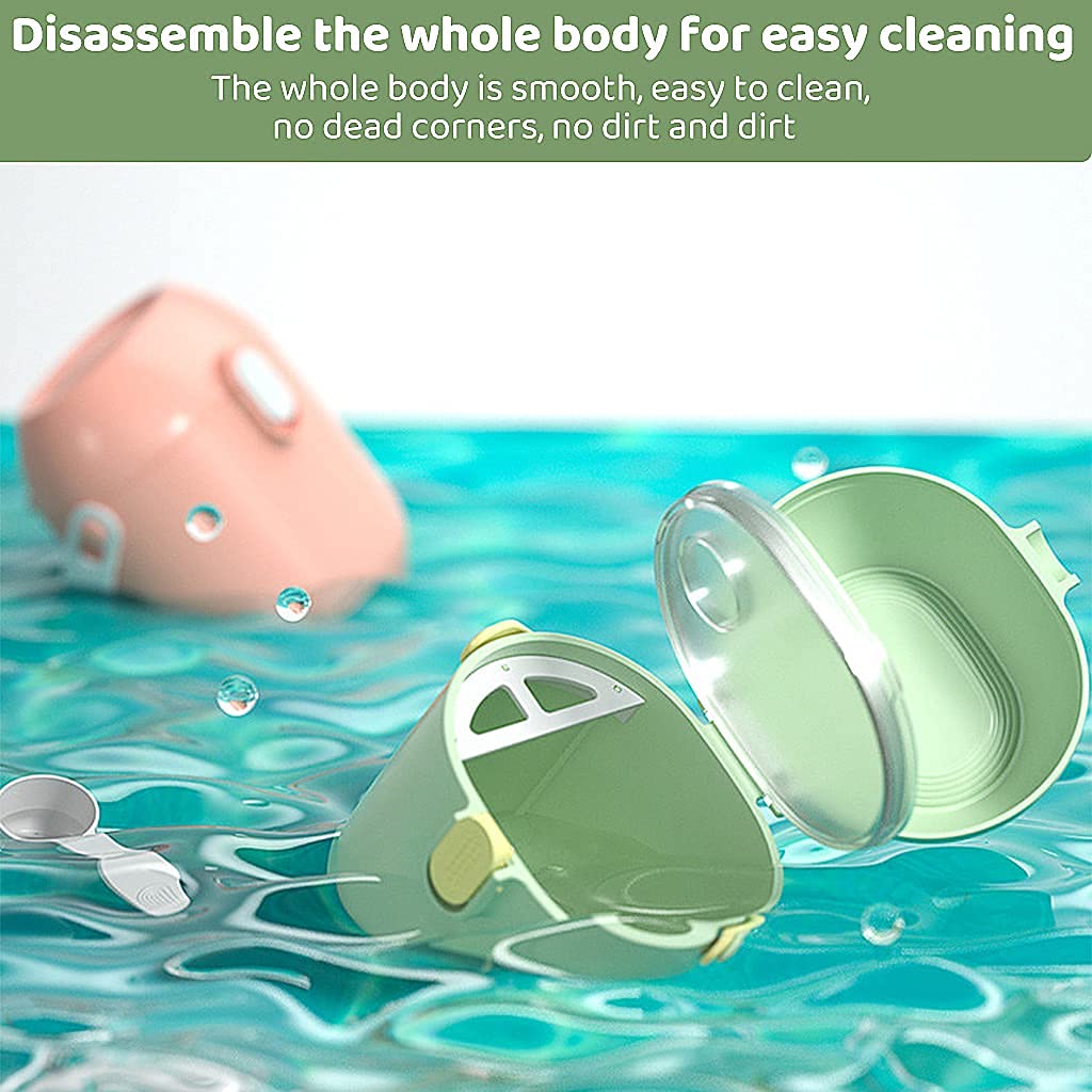 SNOWIE Soft Baby Formula Dispenser for Travel with Double Lid Seal and Scoop | 550ml BPA Free PP Container