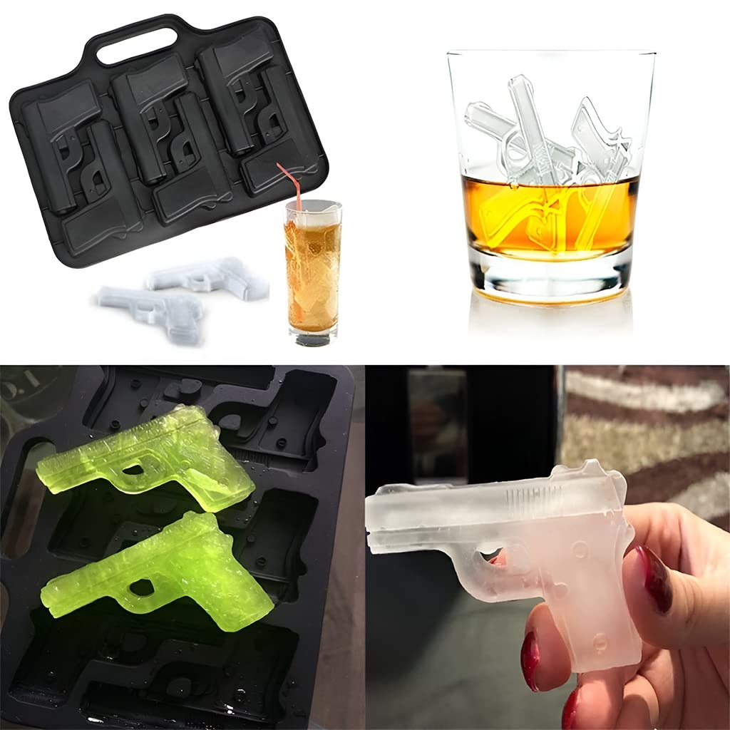 HASTHIP Ice Cube Tray for Whiskey and Cocktails with 2 Pack 6 and 10 Grid Moulds | Food Grade Silicone