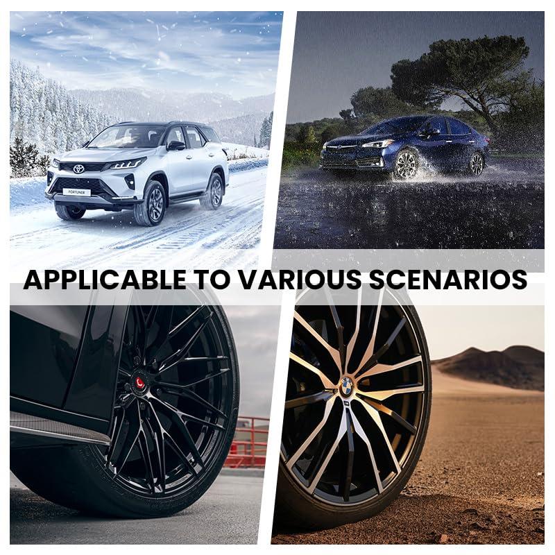 STHIRA Car Anti Slip Block for Vehicle Parking with Ridged Surface and Curved Fit | 2pcs Polypropylene Wheel Chocks