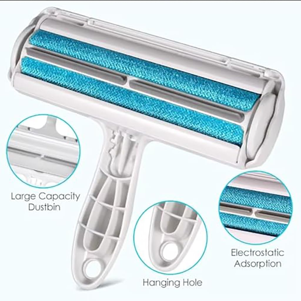 ZIBUYU Carpet Hair Remover Tool for Carpets Rugs and Upholstery with Ergonomic Handle | Reusable Pet Hair Cleaner