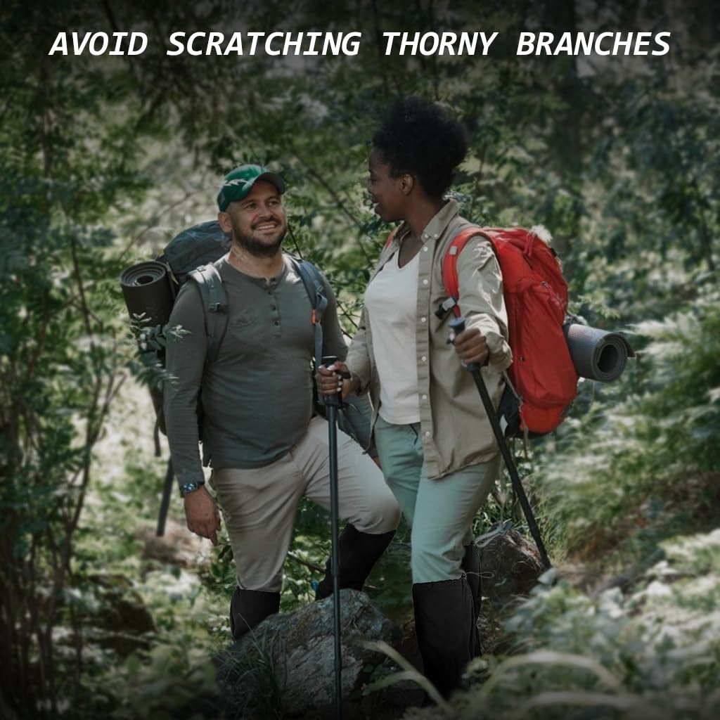 GUSTAVE Gaiters for Hiking and Climbing with Waterproof Windproof Polyester Fabric | 1 Pair Adults