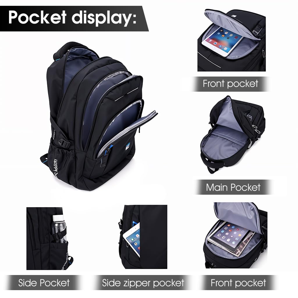 Climberty School Bag with Detachable 6 Wheel Trolley Stand for Boys and Girls | Waterproof Backpack