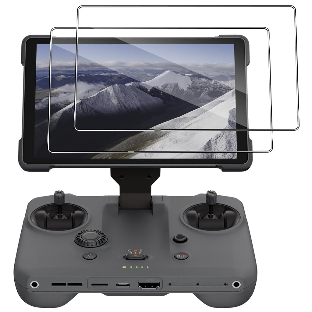 ZORBES Screen Protectors for Mavic 4 Pro RC Pro 2 featuring HD Tempered Glass & Anti-Glare | 2Pcs Bubble-Free Installation