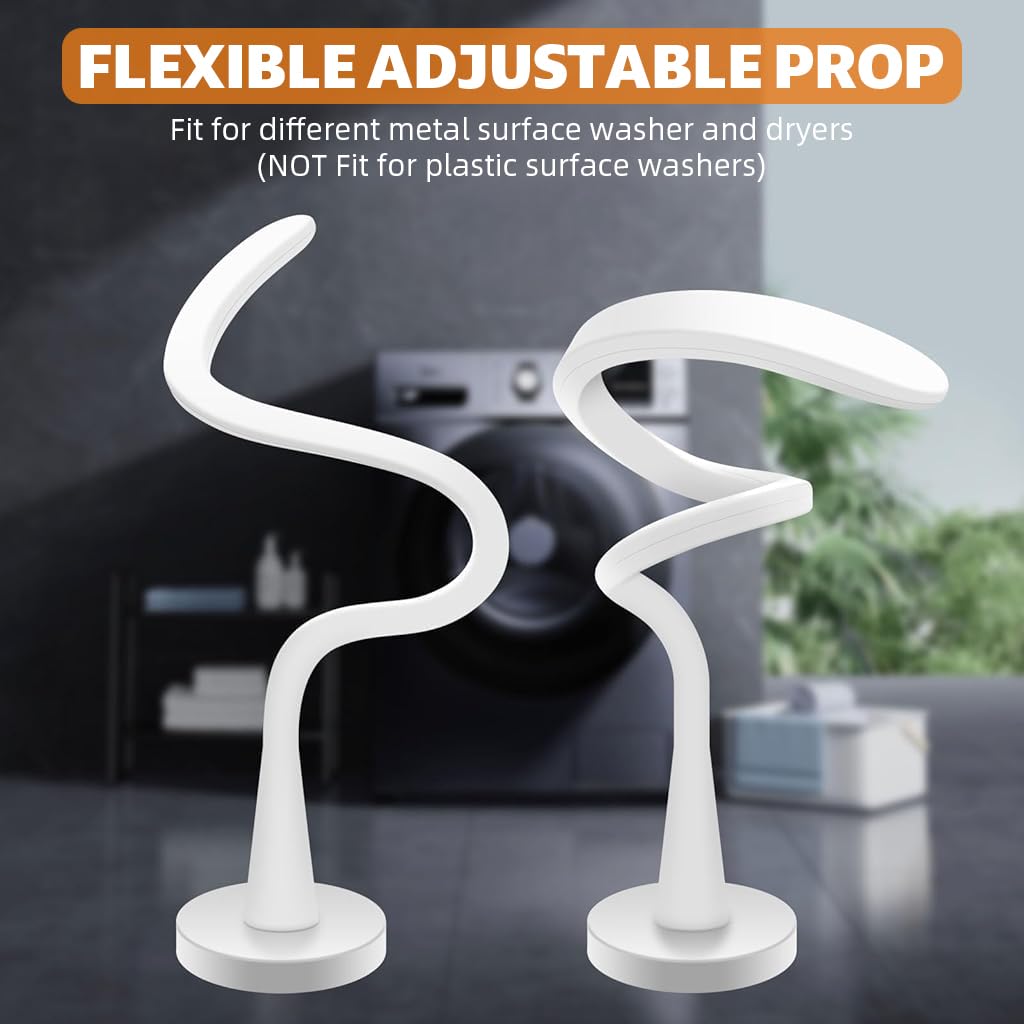 Supvox Flexible Magnetic Door Stay Prop for Front Loading Washing Machines 16.93 in | Metal and Rubber Construction