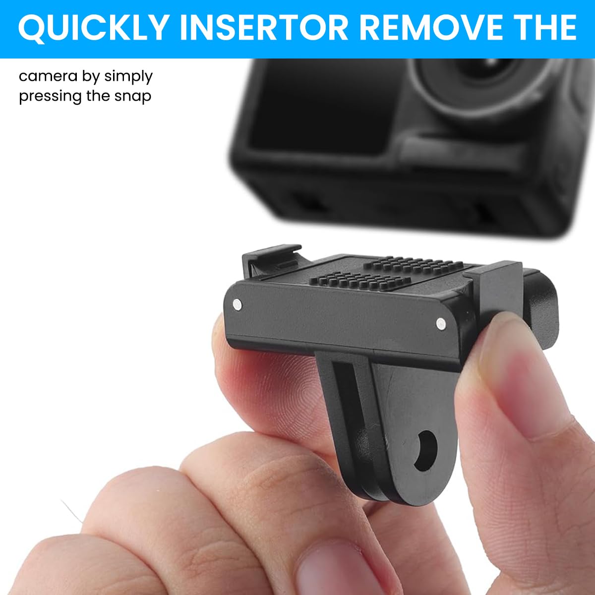 ZORBES Magnetic Adapter Mount for DJI Action Cameras featuring Strong Quick Release | 2PCS Set