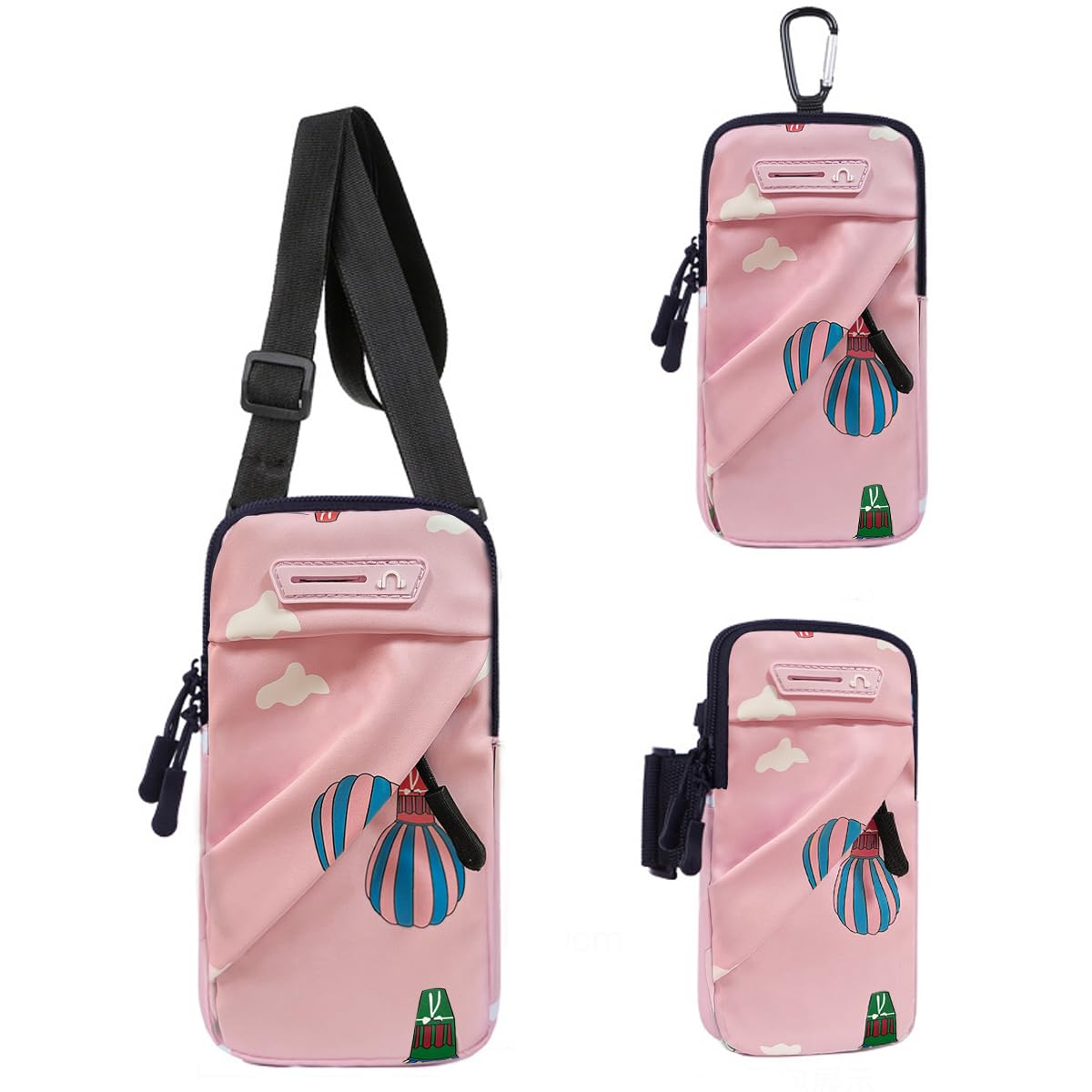 PALAY Sling Bag for Women for Running with 7.2 in Phone Holder and Detachable Strap | Waterproof Nylon Crossbody Pouch