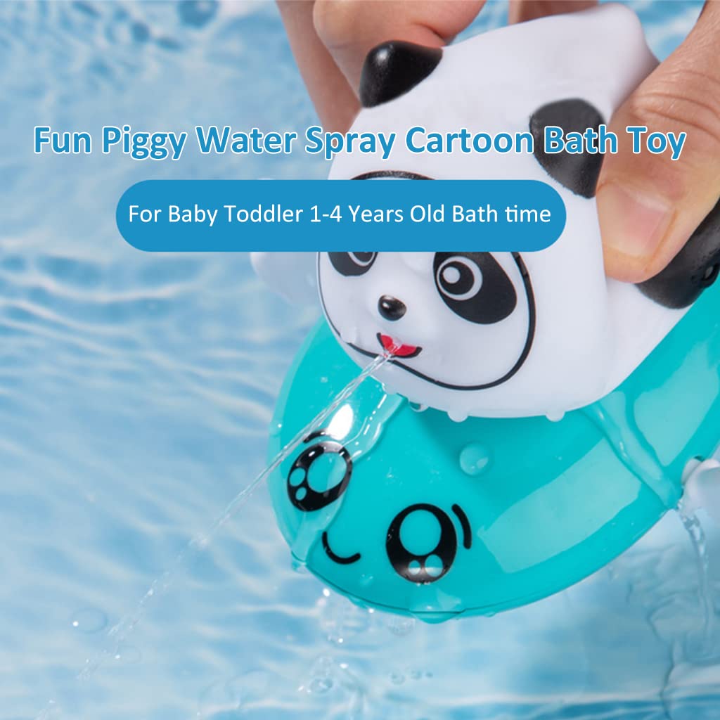 PATPAT Baby Bath Toys for 0 3 Years with Wind Up Swimming Panda and BPA Free ABS Design