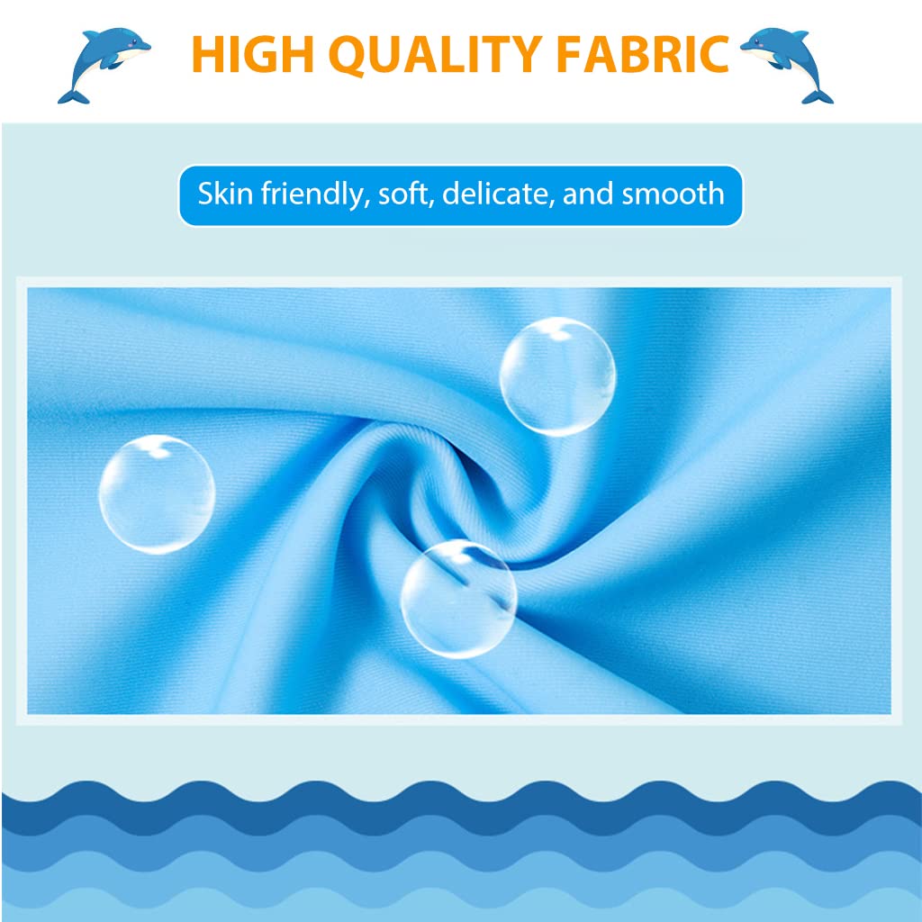 Proberos Swimming Shorts for Boys with Elastic Drawstring Waist and Cartoon Prints | Quick Dry Polyester for 4–5 Years Kids 100–110cm