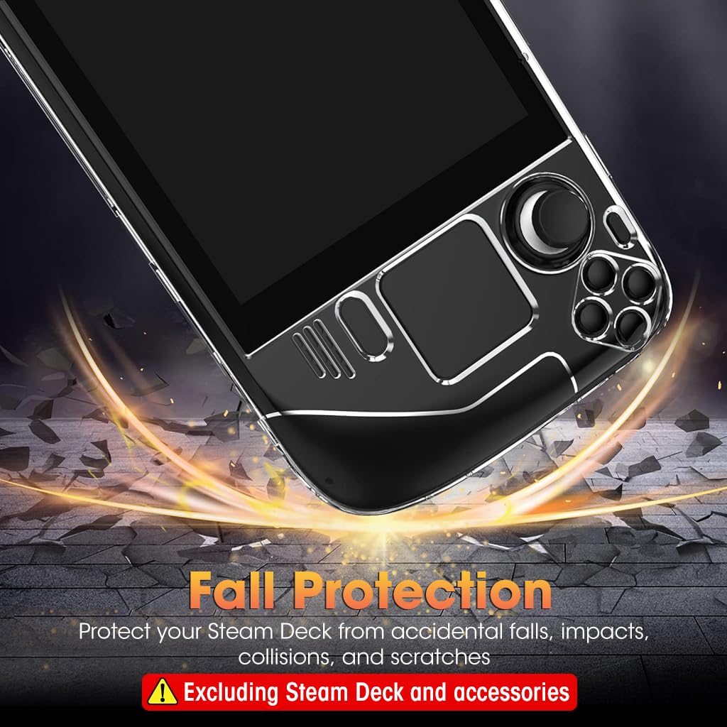 ZORBES Steam Deck Case with Kickstand for 2022 Valve Deck | TPU Cover featuring Non Slip Grip