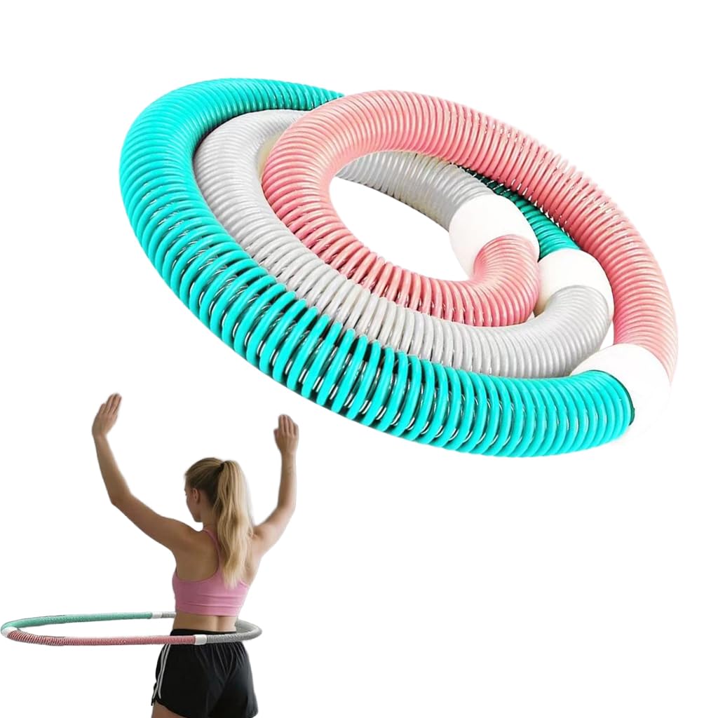 Proberos Weighted Soft Hula Hoop for Core and Waist Training with Stainless Steel Frame | Colorful Design