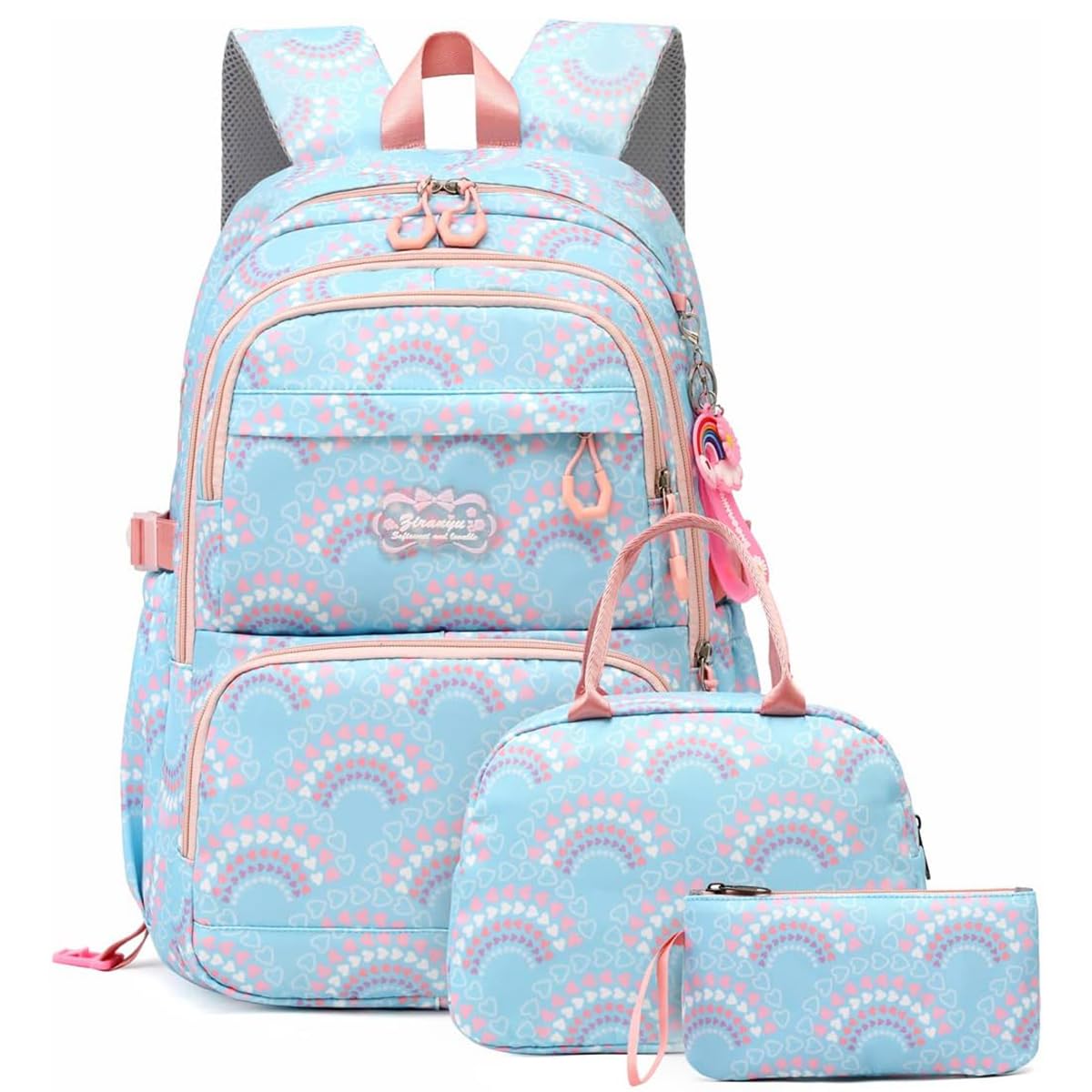 PALAY School Bag for Women featuring Multi Layer Storage and Waterproof Oxford Fabric | Casual Travel Set