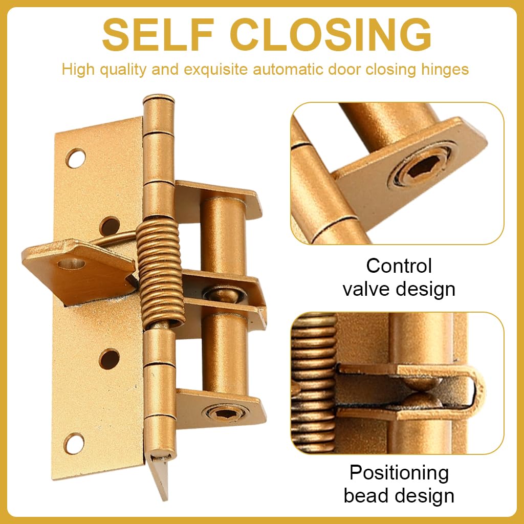 Serplex Cabinet Door Hinge for Furniture Doors with 90° Opening and Self Closing Spring | Adjustable Tension Quiet Steel Design