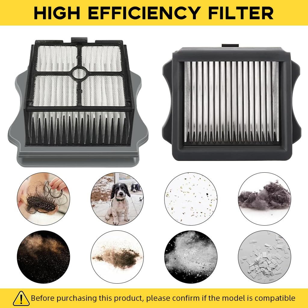 HASTHIP Replacement Brush Roll HEPA Filters for Tineco S3 F3 S5 3.0 2.0 2.0 Slim with 12PCS Microfiber and 4PCS Filters | Wet Dry Cleaning Efficiency