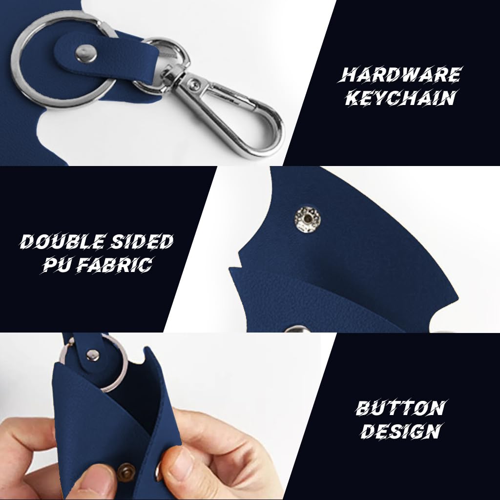 STHIRA Batman Leather Keychain for Cars with Quick Release Buckle and Metal Hardware | PU Sheath Design
