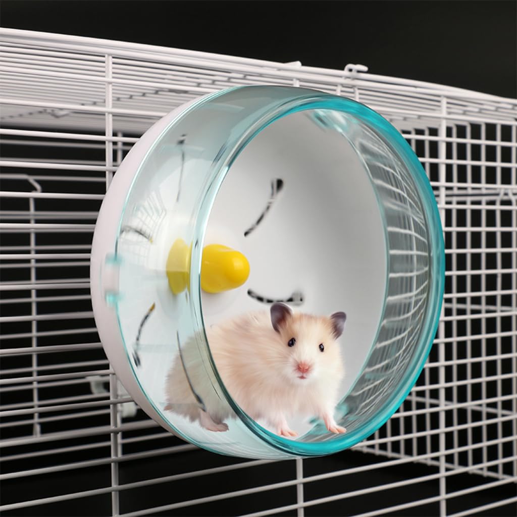 HASTHIP Hamster Wheel for Cage with Silent Bearings and Ridges | 5.5 in Plastic Wheel