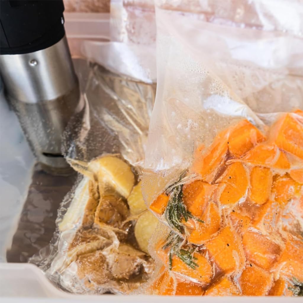 HASTHIP Vacuum Sealer Bags for Food Storage with Puncture Resistant Design 100 pcs 5.9 x 7.8 in | BPA Free PE PET Material