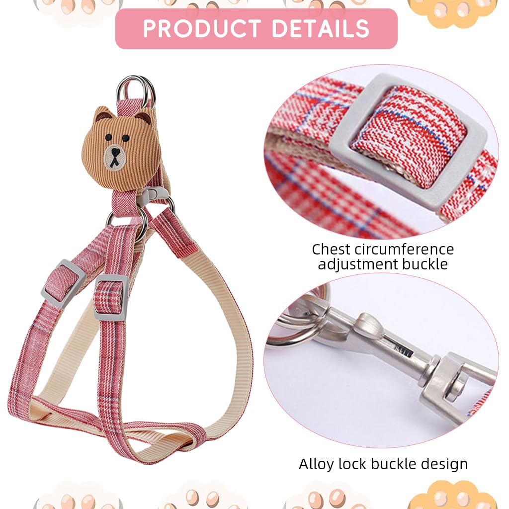 Qpets No Pull Dog Harness and Leash Set with Dual D Rings and 1.2m Tangle Free Swivel Clasp for Medium Dogs