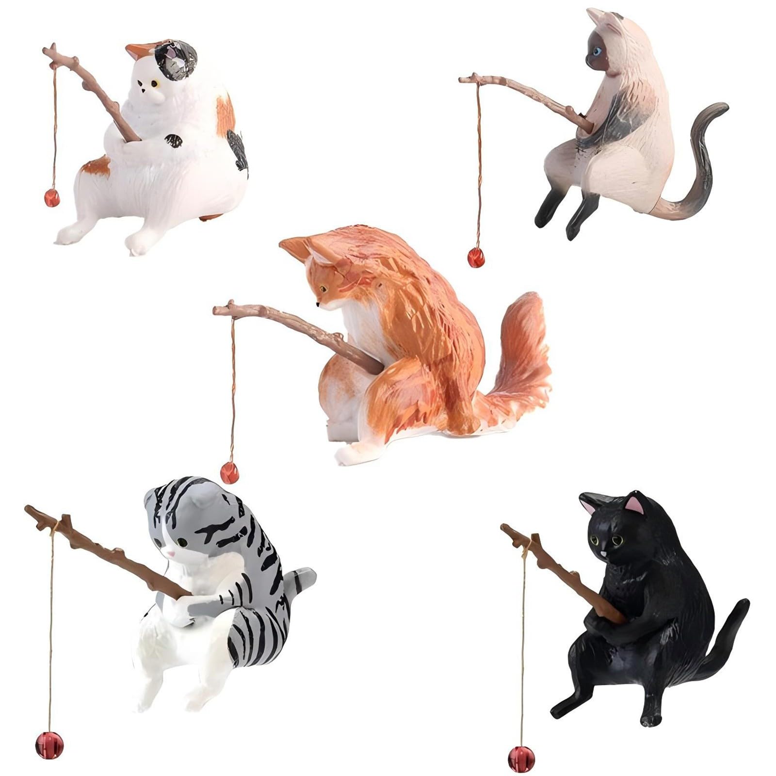 Qpets® Cute Cat Figures Aquarium Miniatur