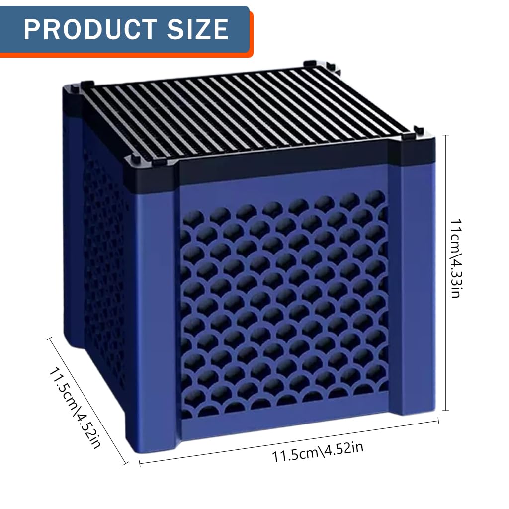 Qpets Fish Tank Water Filter for Aquariums with Charcoal Filtration Cube | Eco-Friendly Odor Removal