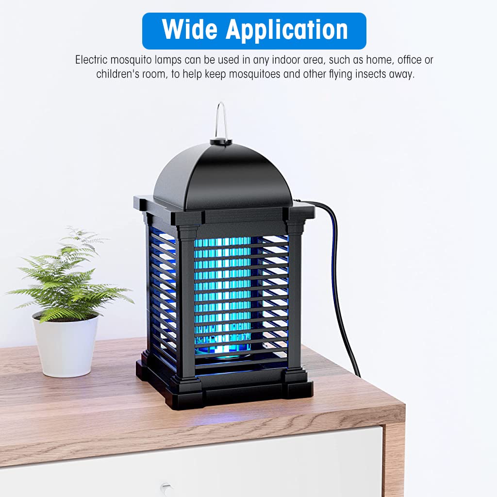 HASTHIP® Mosquito Killer Lamp with 120cm Power Cord, 1800V 11W Insect Killer Machine, Hanging Electric Bug Zapper for Home Restaurants, Hotels & Offices, Insect Control for All Common Flies