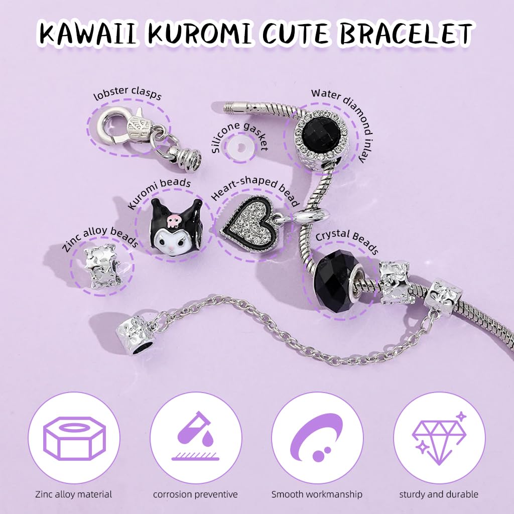 PATPAT® Bracelet For Woman, Cartoon Kawaii Fashion Bracelet For Girls Adjustable Chain For Women Sanrio characters Jewellery For Women Anime Cute Bracelet For Girls Stylish -Gifts For Women