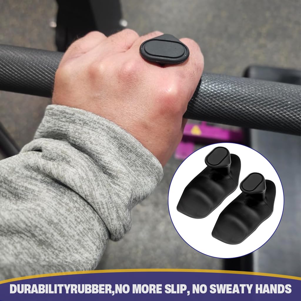 Proberos Weight Lifting Grips for Deadlifts and Pull-Ups with Anti-Slip Rubber Palm Protection | Black
