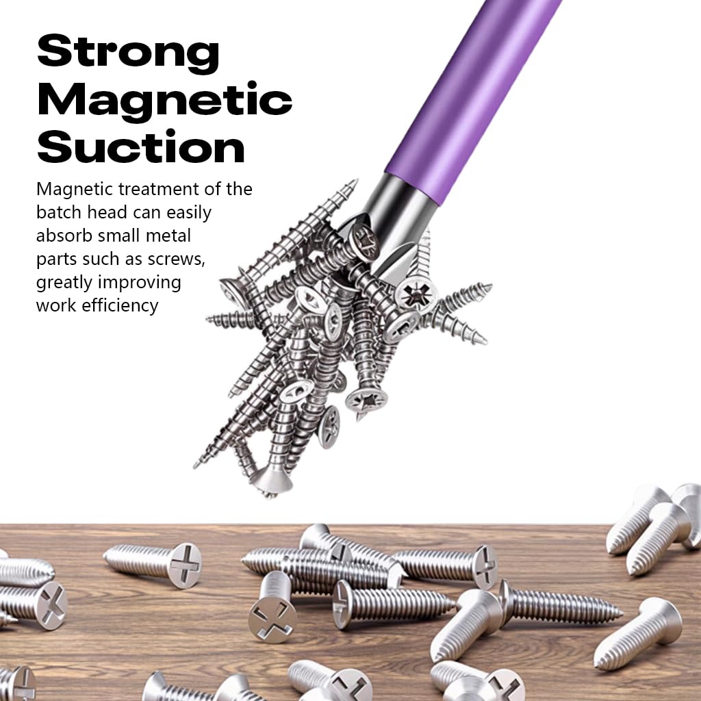 Serplex Screwdriver Bit Set for Electric Drills with 1/4 inch Hex Shank 6PCS | Alloy Steel