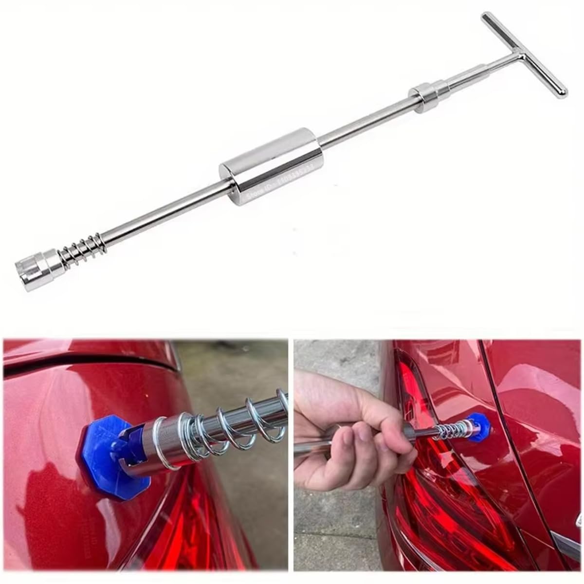 STHIRA Car Dent Repair Tool Kit for Vehicle Dent Removal with 36PCS Pulling Tabs | Includes T Bar Puller and Glue Gun