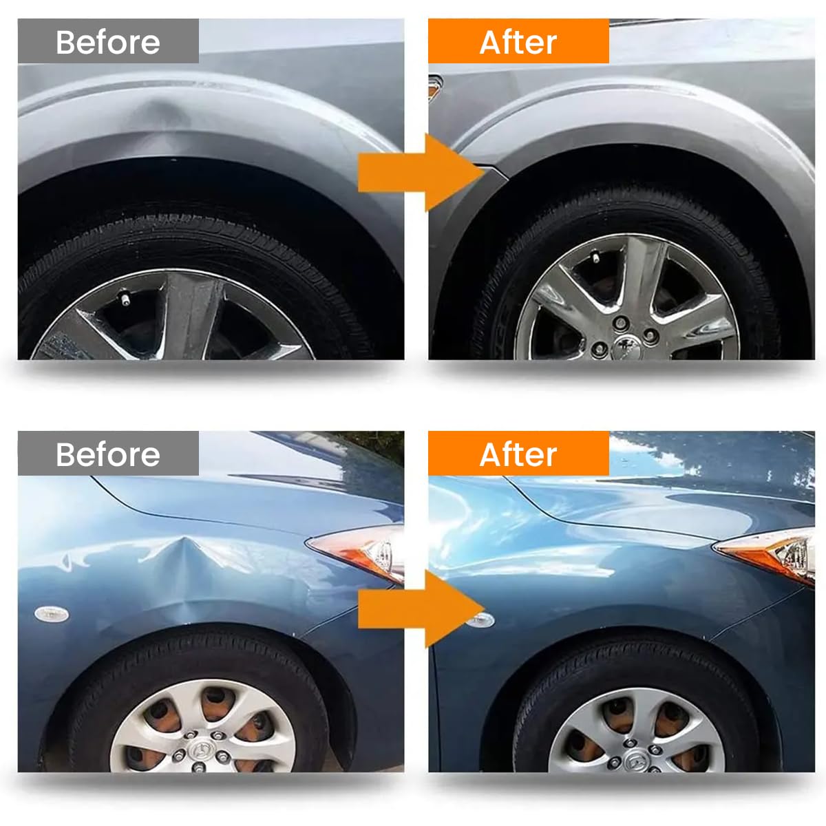 STHIRA Car Dent Repair Tool Kit for Vehicle Dent Removal with 36PCS Pulling Tabs | Includes T Bar Puller and Glue Gun