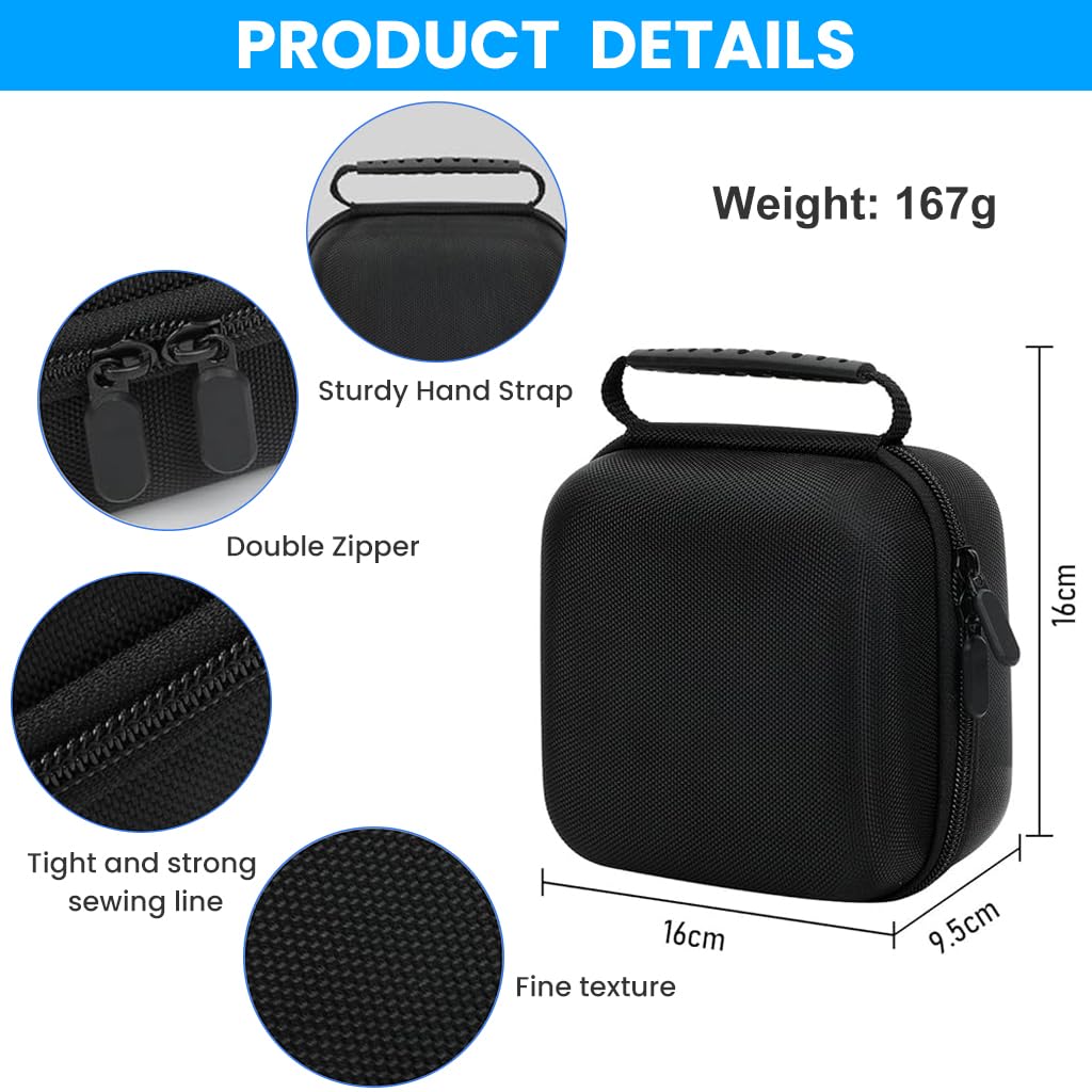 ZORBES Carrying Case for Mac Mini M4 with EVA Hard Shell Waterproof Design 16x16x9.5cm | Portable Handle